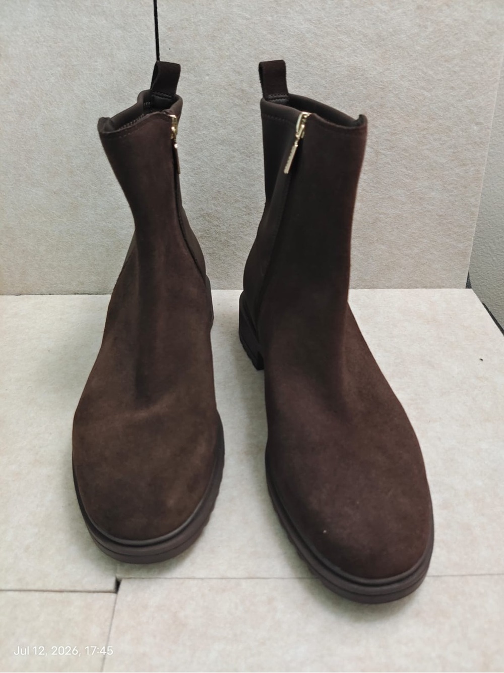 NWOB Blondo Cammie Waterproof Bootie Women’s Size 9.5 M Java Suede